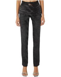DIESEL - Oval D Logo Plaque Pants - Lyst