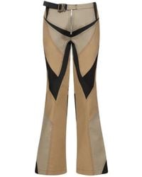 Dion Lee - Patchwork Rider Straight Pants W/Belt - Lyst
