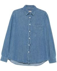 Canali - Chest-Pocket Denim Shirt - Lyst