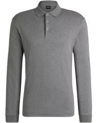 BOSS - Embroidered-Logo Polo Shirt - Lyst