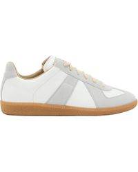 Maison Margiela - Leather Low-Top Trainers - Lyst