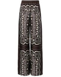 Nili Lotan - Morgan Printed Silk Twill Wide-Leg Pants - Lyst