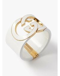 Gucci - Interlocking Cuff Bracelet - Lyst