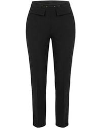 Elisabetta Franchi - Belted Skinny Pants - Lyst