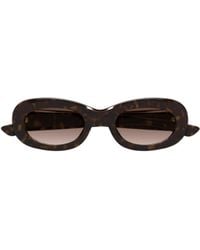 McQueen - Eyewear Oval Frame Sunglasses - Lyst