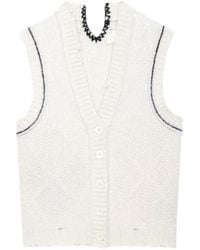 Zadig & Voltaire - Sequin-Embellished Chunky-Knit Vest - Lyst