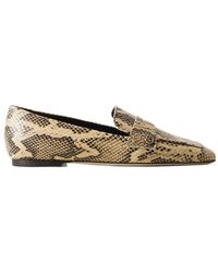 Aeyde - Tom Imitation Snake-Pattern Loafers - Lyst