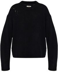 Zadig & Voltaire - Markuz Embellished Knitted Sweater - Lyst