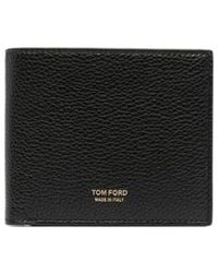 Tom Ford - Logo Bifold Leather Wallet - Lyst