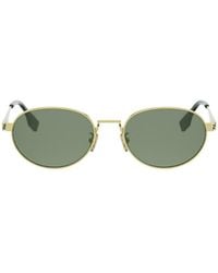 Fendi - Eyewear Oval Frame Sunglasses - Lyst