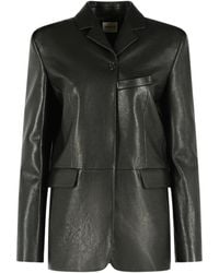 KHAITE - 'Sarmine' Leather Jacket - Lyst