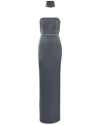 Alex Perry - Crystal-Embellished Satin Gown - Lyst