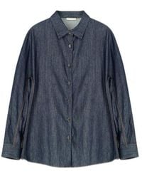 Dries Van Noten - Denim Cocoon Shirt - Lyst