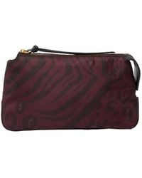 Pinko - Leopard Printed Zipped Clutch Bag - Lyst