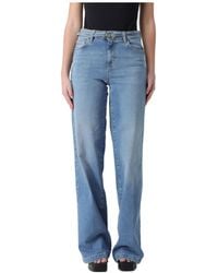 Liu Jo - Belted Straight-Leg Jeans - Lyst
