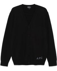 A.P.C. - Kenny Button Cardigan - Lyst