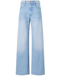 Mother - The Whip Skimp Mid-Rise Wide-Leg Jeans - Lyst