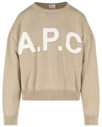 A.P.C. - Logo Jumper - Lyst