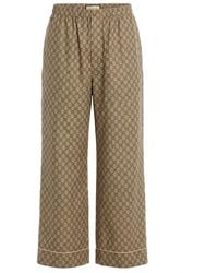 Gucci - Gg Supreme Print Silk Pant - Lyst