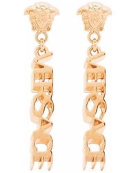 Versace - Medusa Head Motif Earrings - Lyst