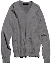 Gucci - V-Neck Knitted Sweater - Lyst