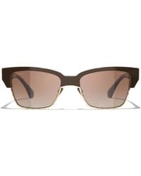 CHANEL - Full-Rim Sunglasses - Lyst