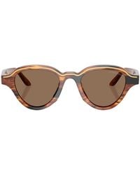Emporio Armani - Irregular Frame Sunglasses - Lyst