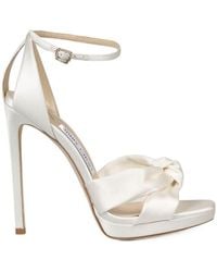Jimmy Choo - Rosie 120 Satin Platform Sandals - Lyst