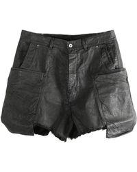 Rick Owens - Frayed-Hem Cargo Shorts - Lyst