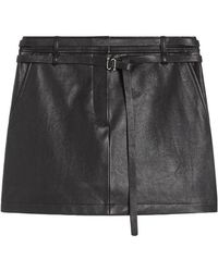 Sportmax - Short Leather Skirt - Lyst