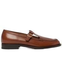 SCAROSSO - Edna Buckle Fastened Flat Shoes - Lyst