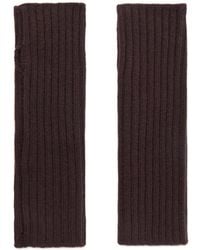 Yves Salomon - Ribbed Cashmere Fingerless Mittens - Lyst