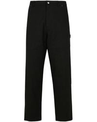 Moncler - Logo Patch Straight Leg Trousers - Lyst