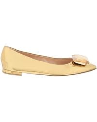 Gianvito Rossi - Jaipur Pointed Toe Embellished Ballet Flats - Lyst