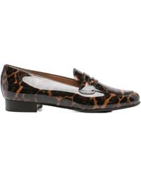 CAREL PARIS - 2100 Leopard-Print Penny Loafers - Lyst