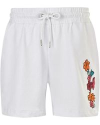 EA7 - Logo Drawstring Sports Shorts - Lyst