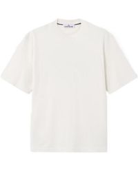 Stone Island - Logo Printed Crewneck T-Shirt - Lyst
