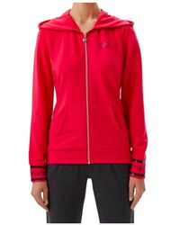 EA7 - Hooded Zipper Sweater - Lyst