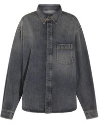 Balenciaga - Sun Bleached Denim Shirt - Lyst