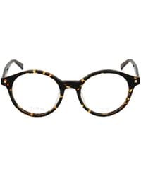 Max Mara - Oval Frame Glasses - Lyst