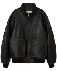 DUNST - Long-Sleeved Leather Jacket - Lyst