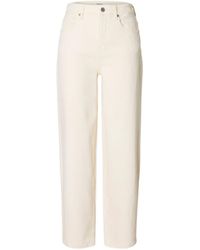 SELECTED - Buttoned Jeans - Lyst
