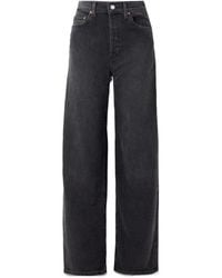 RE/DONE - Marielou High-Waisted Wide-Leg Jeans - Lyst
