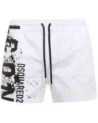 DSquared² - Drawstring Swim Shorts - Lyst