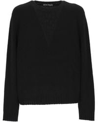 Palm Angels - Crew-Neck Knit Sweater - Lyst
