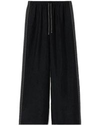 Filippa K - Eve Draped Wide-Leg Pants - Lyst
