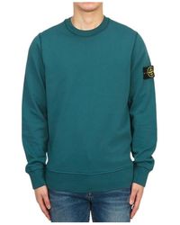 Stone Island - Compass-Patch Cotton Sweatshirt - Lyst