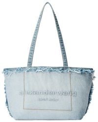 Alexander Wang - Logo-Embossed Frayed Tote Bag - Lyst
