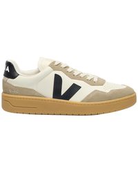 Veja - Sneakers V-90 Leather Pure Natural - Lyst