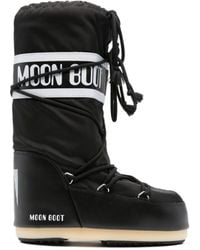 Moon Boot - Icon Logo Printed Lace-Up Boots - Lyst